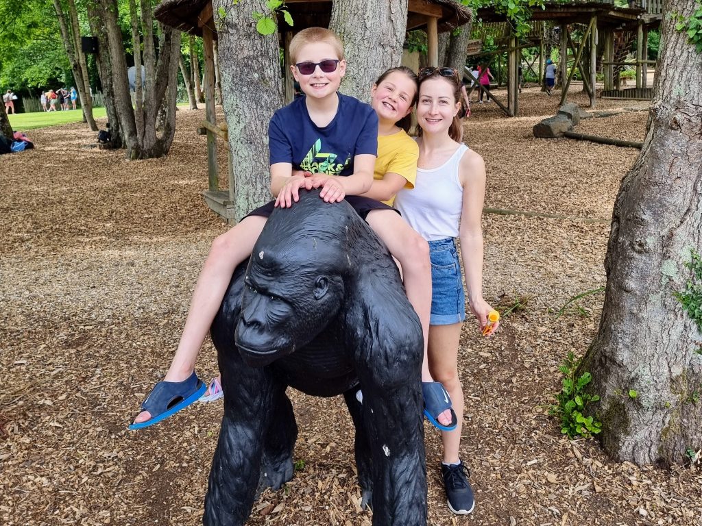 10 reasons why you should visit the Isle of Wight with kids, frugal mum guide, photo of family at robin hill country park