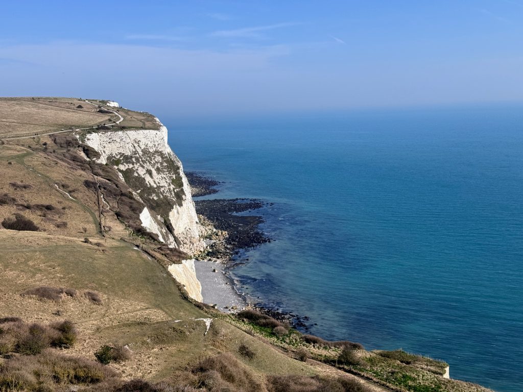 Kent with Kids, The National Trust White Cliffs of Dover Walk, frugal mum guide, photo of cliffs