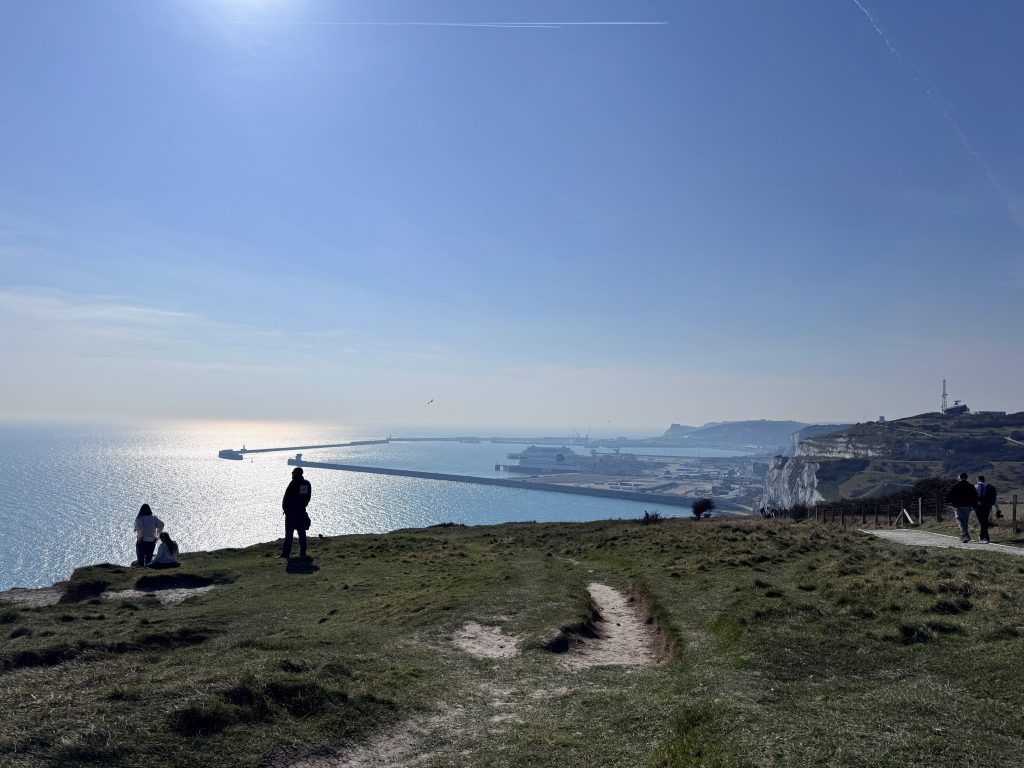 Kent with Kids, The National Trust White Cliffs of Dover Walk, frugal mum guide, photo of viewing point