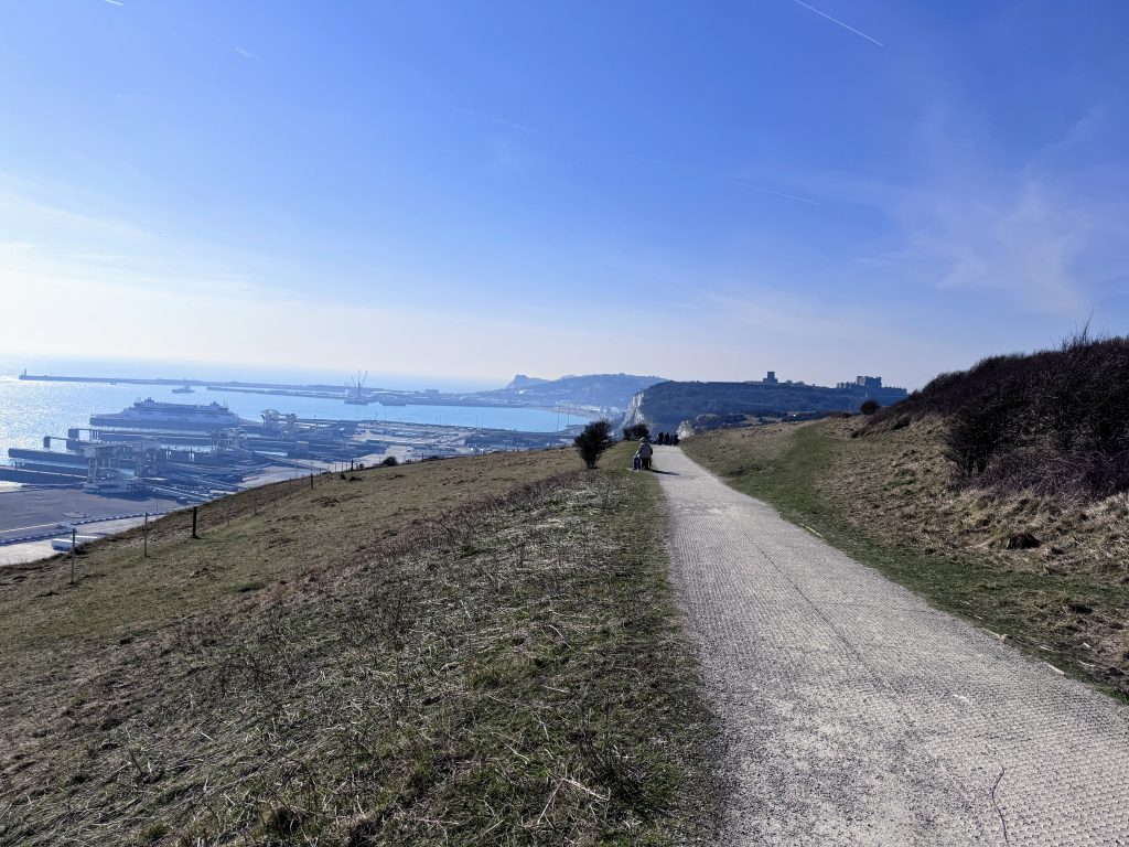 Kent with Kids, The National Trust White Cliffs of Dover Walk, frugal mum guide, photo of walking route