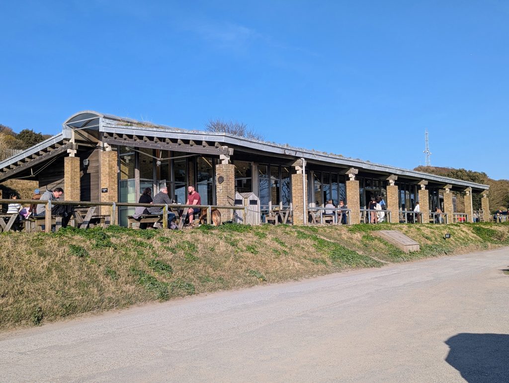 Kent with Kids, The National Trust White Cliffs of Dover Walk, frugal mum guide, photo of cafe