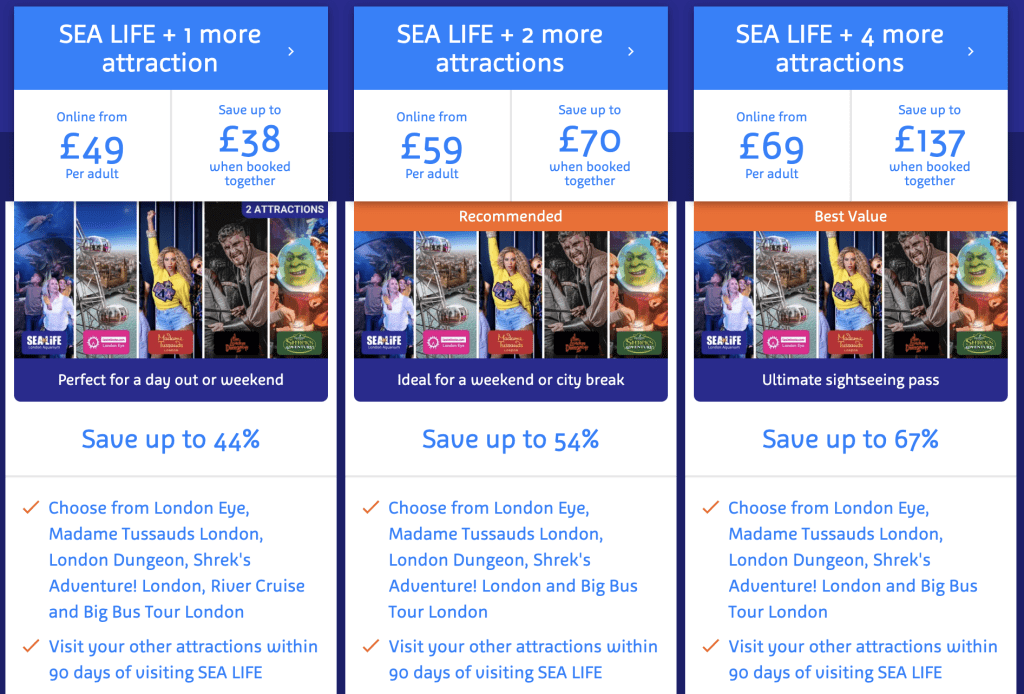 london merlin multi attraction discounts