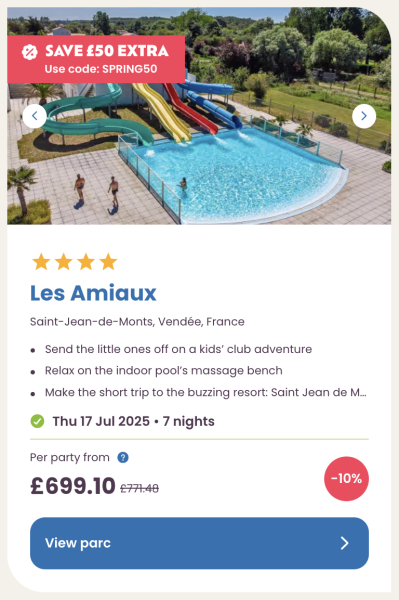Eurocamp July, August and September summer holiday deals, frugal mum guide, les amiaux france