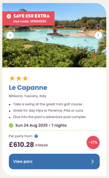 Eurocamp July, August and September summer holiday deals, frugal mum guide, la capanne italy