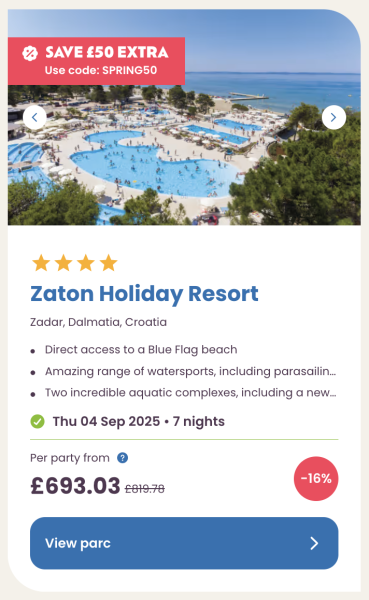 Eurocamp July, August and September summer holiday deals, frugal mum guide, zaton resort croatia