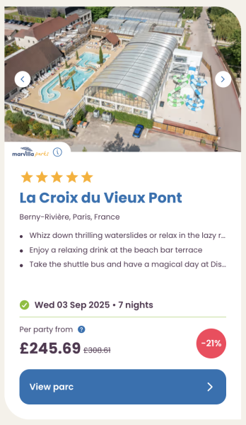 Eurocamp July, August and September summer holiday deals, frugal mum guide, la croix du vieux pont paris france
