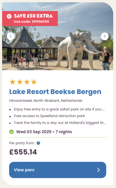 Eurocamp July, August and September summer holiday deals, frugal mum guide, lake resort beekse bergen netherlands safari