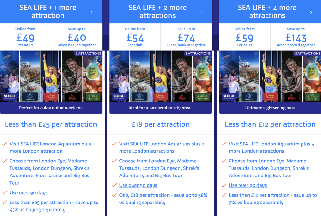 london merlin multi attraction discounts
