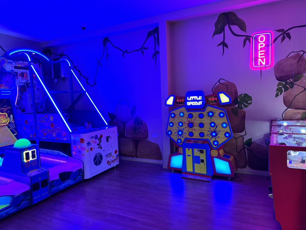 Chessington Resort Guide, is the Safari or Azteca hotel better, frugal mum review, photo of hotel games room
