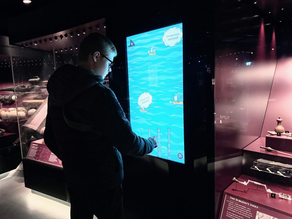 Portsmouth Historic Dockyard with Kids, the ultimate family guide from frugal mum, photo of games