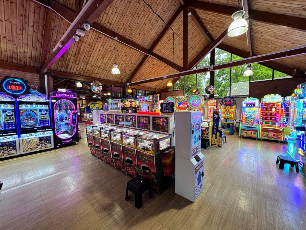 New Forest with Kids, Away Resorts Sandy Balls Holiday Village Park Review, frugal mum guide, photo of arcades