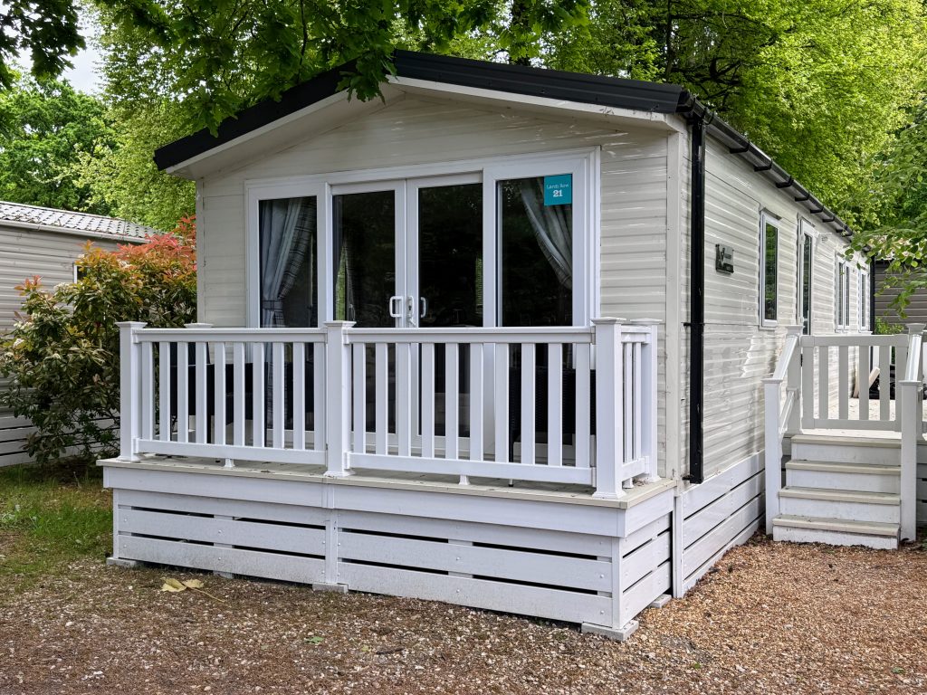 New Forest with Kids, Away Resorts Sandy Balls Holiday Village Park Review, frugal mum guide, photo of luxury caravan