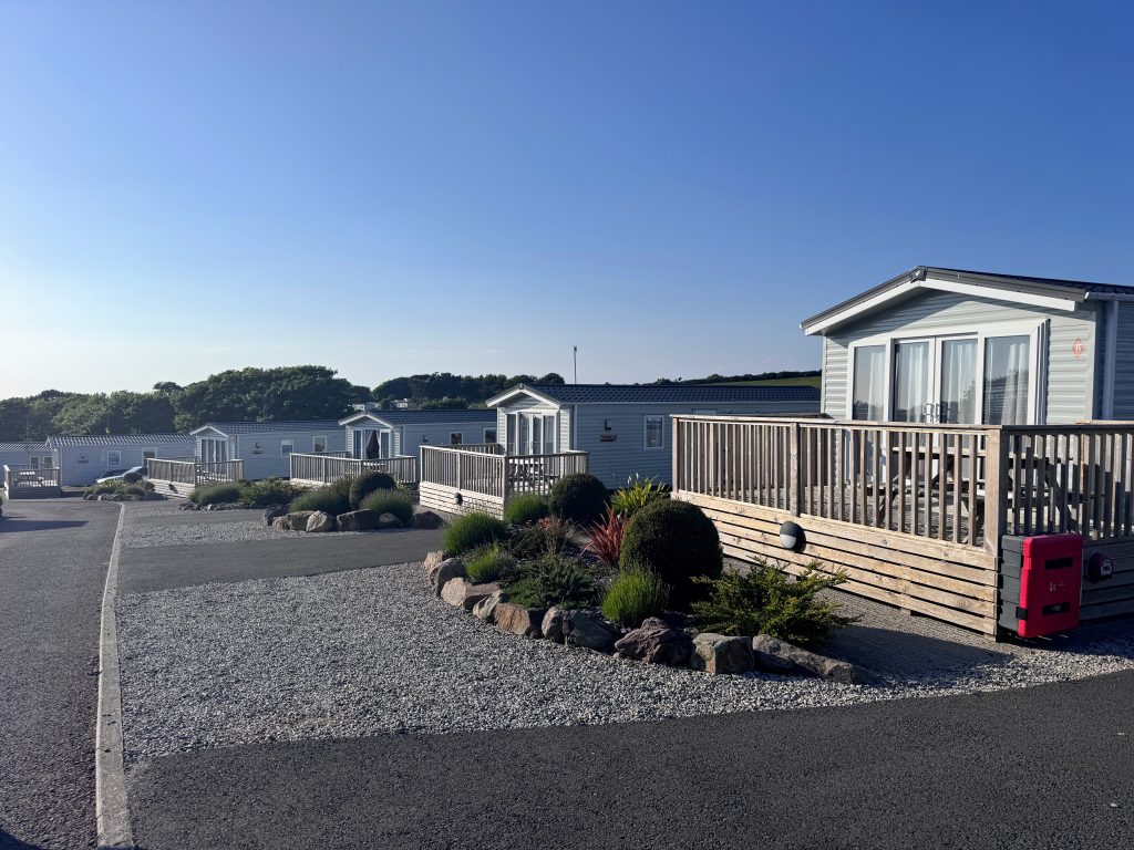 North Devon with Kids, Woolacombe Bay and Twitchen House Holiday Park Review, frugal mum, photo of beach haven caravans