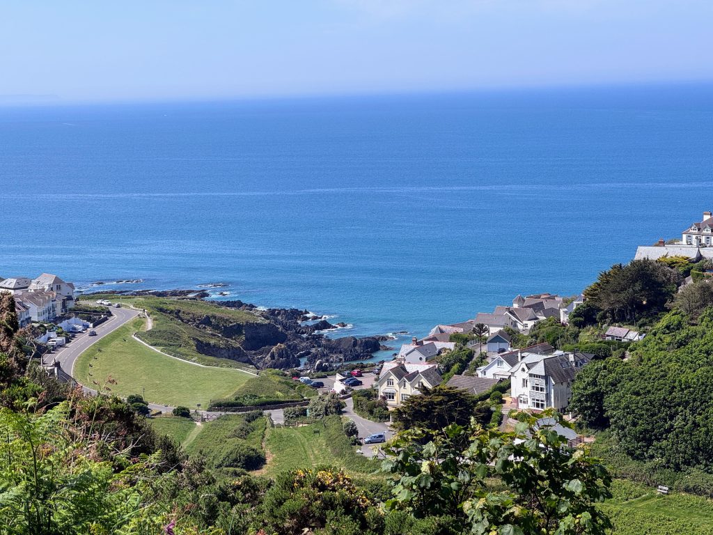 North Devon with Kids, Woolacombe Bay and Twitchen House Holiday Park Review, frugal mum, photo of view of woolacombe