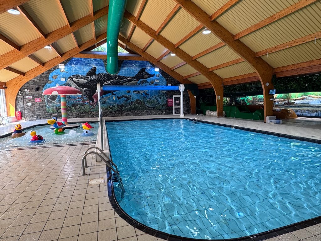North Devon with Kids, Woolacombe Bay and Twitchen House Holiday Park Review, frugal mum, photo of indoor pool