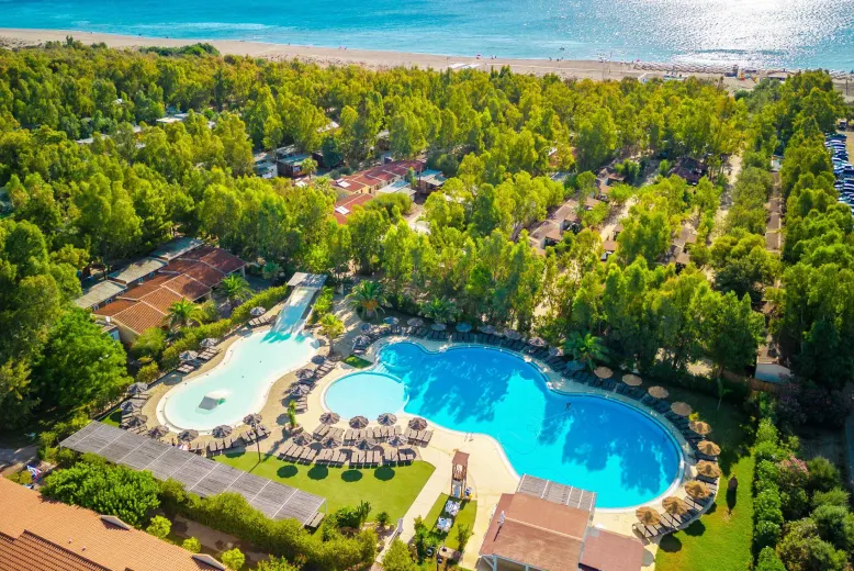 The best Eurocamp resorts for family holidays in Italy, frugal mum travel guide, photo of 4 mori family village, sardinia