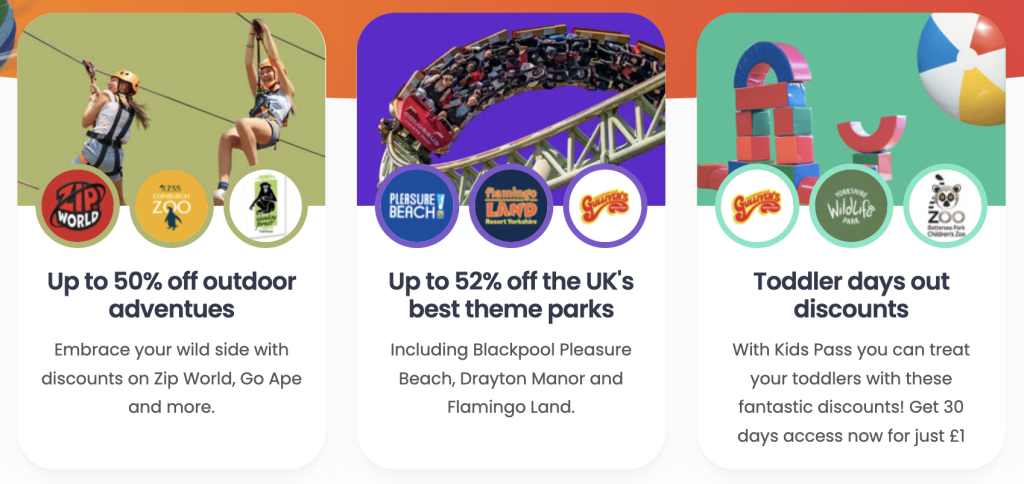 kids pass deals