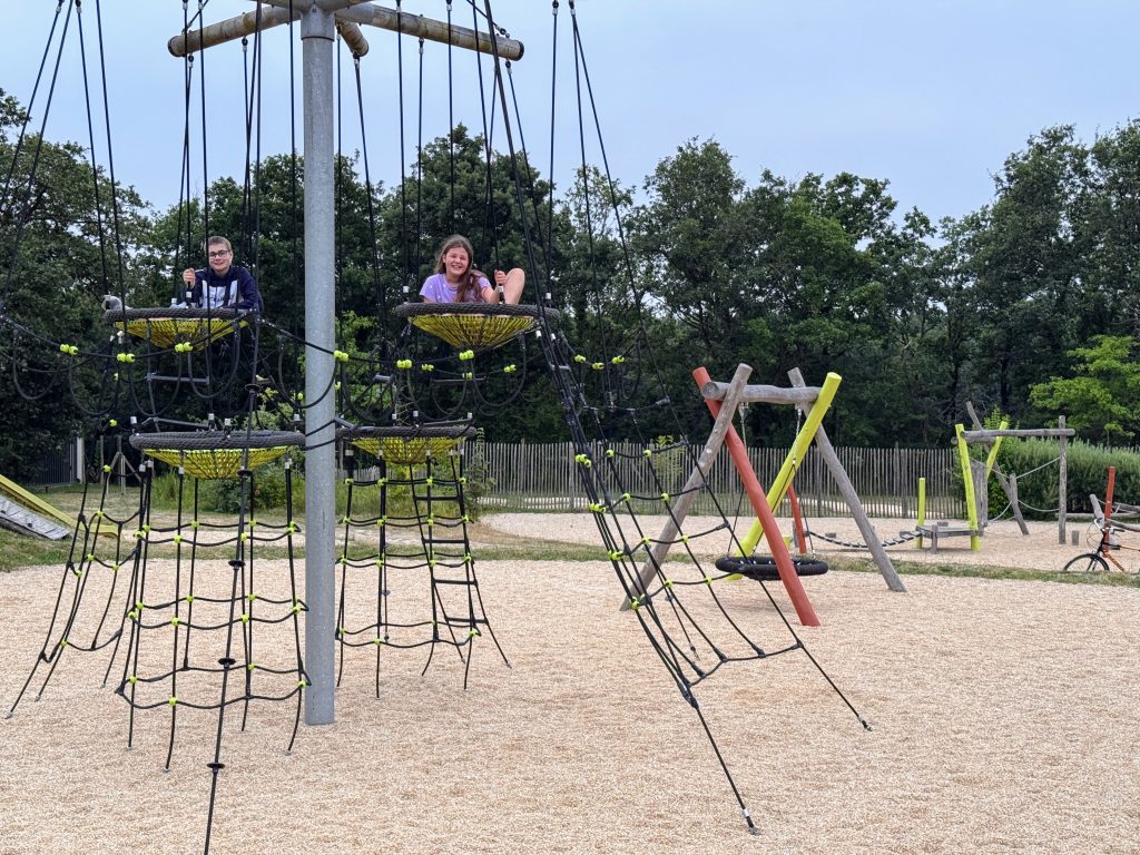 Eurocamp Holiday Review, Le Pin Parasol, Vendée, France, frugal mum travel guide, photo of playground