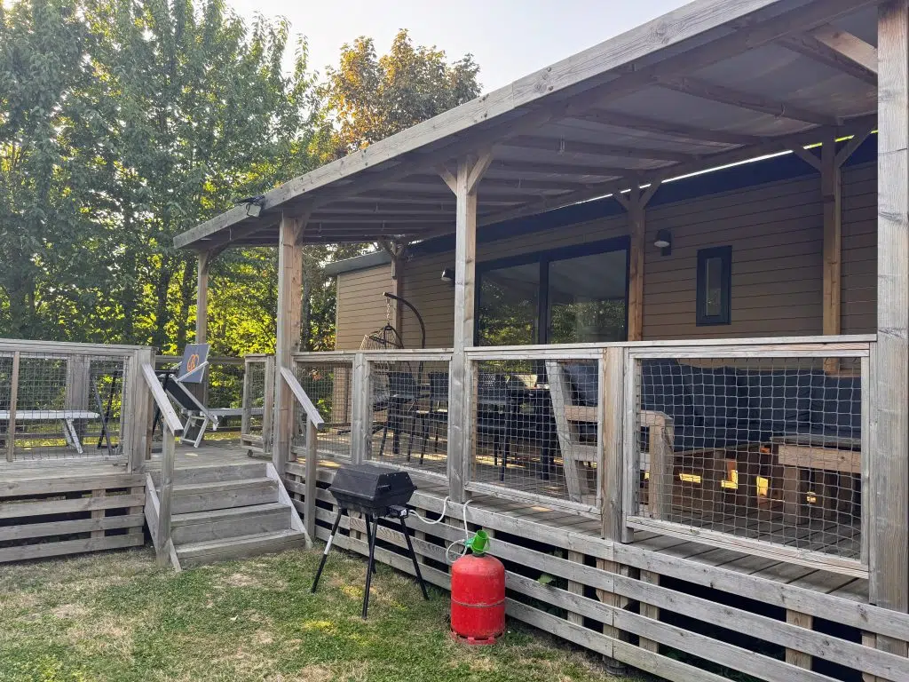 Best Eurocamp Accommodation Comparison, frugal mum Guide, photo of Ultimate Plus at Le Pin Parasol