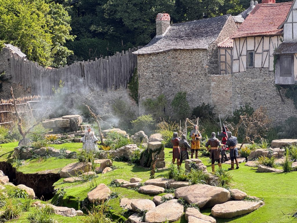 The ultimate family guide for visiting Puy du Fou France with kids, frugal mum travel guide, photo of arthur show