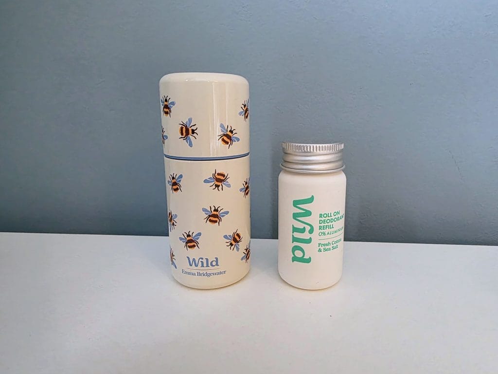 Wild Deodorant Review and 20% off discount code, frugal mum guide, roll on photo
