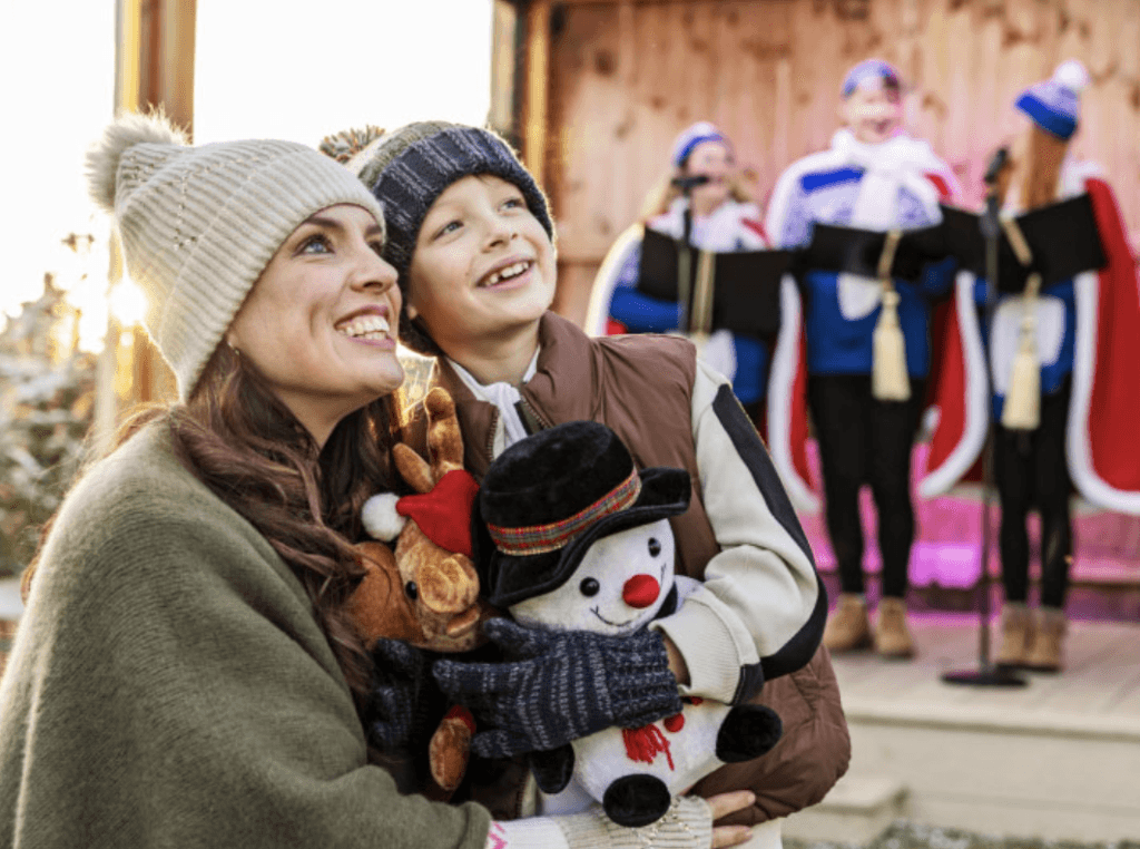 Parkdean Resorts festive christmas winter wonderland breaks, frugal mum uk staycation guide, photo of christmas carols