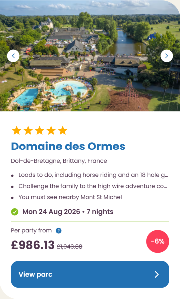 Eurocamp 2026 school holiday deals, August budget summer breaks, frugal mum travel guide, photo of domaine des ormes, france