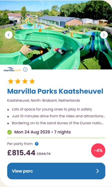 Eurocamp 2026 school holiday deals, August budget summer breaks, frugal mum travel guide, photo of marvilla parks kaatsheuvel, netherlands