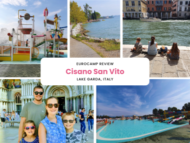 Camping Cisano San Vito, Eurocamp holiday, Italy, Lake Garda, frugal mum review
