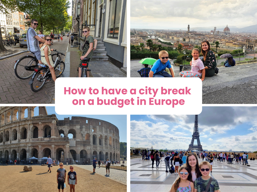 how to have european city break with kids on a budget, frugal mum tips, family holidays in europe
