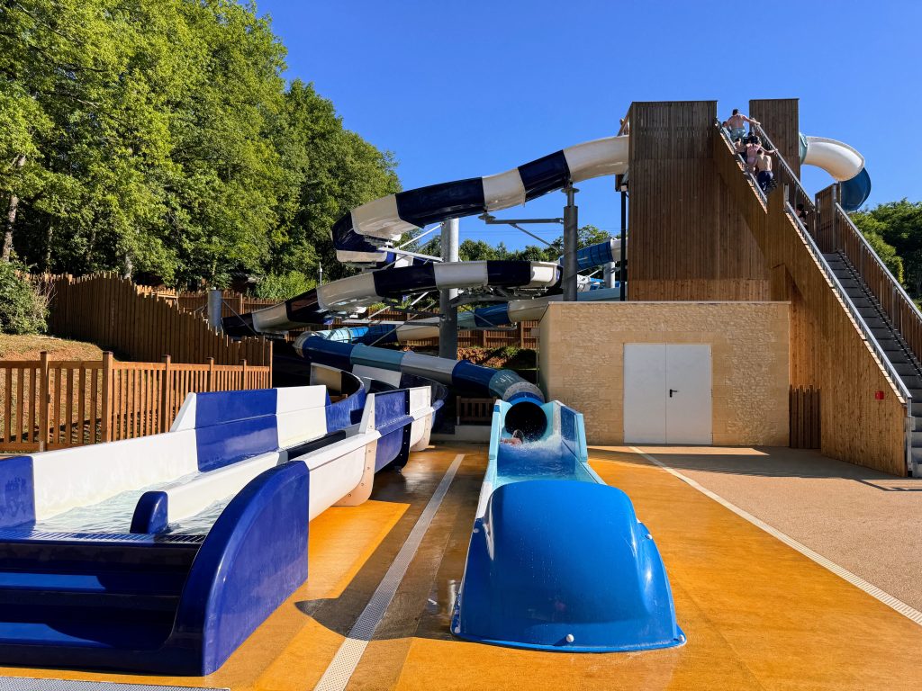 Eurocamp Holiday Review, Saint Avit Loisirs, the Dordogne, France, frugal mum travel guide, photo of waterslide
