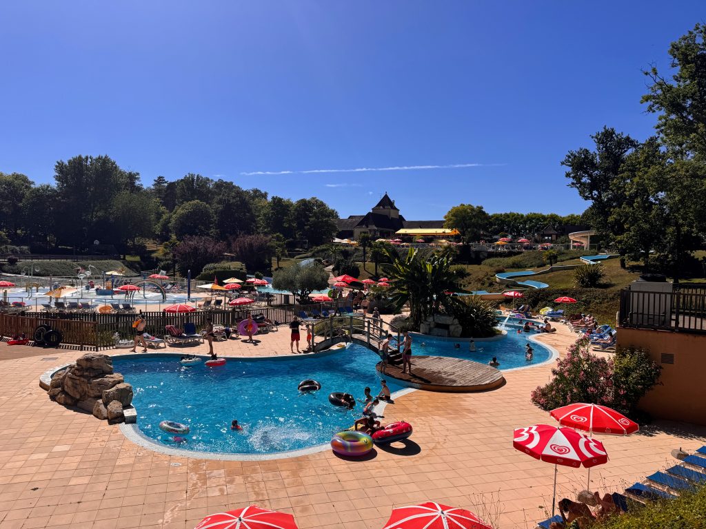 The 10 best things to do in the Dordogne with kids, frugal mum travel guide, photo of saint avit loisirs eurocamp pool