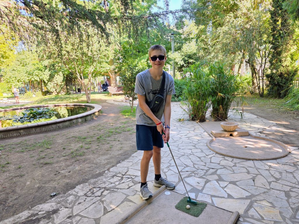 Eurocamp Holiday Review, La Sirène, Argèles‑sur‑Mer, France, frugal mum travel guide, photo of crazy golf