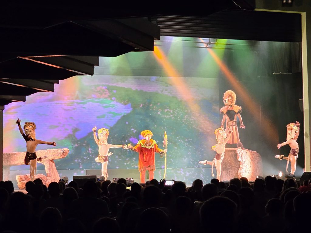 Eurocamp Holiday Review, La Sirène, Argèles‑sur‑Mer, France, frugal mum travel guide, photo of lion king entertainment