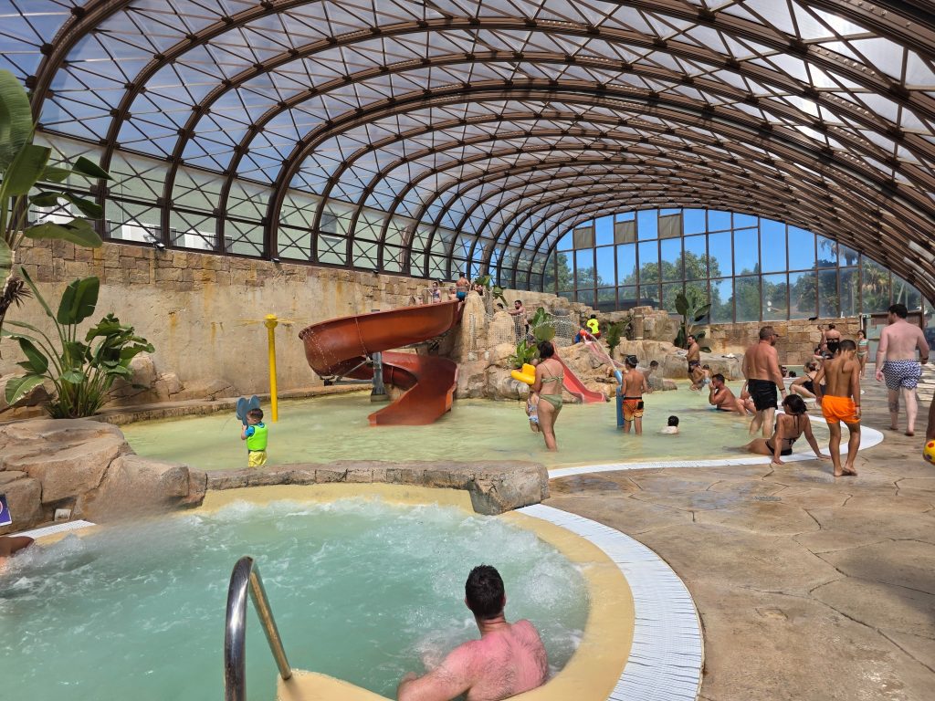Eurocamp Holiday Review, La Sirène, Argèles‑sur‑Mer, France, frugal mum travel guide, photo of indoor pool