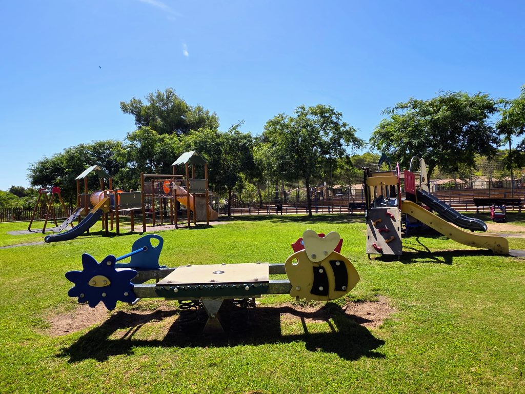 Eurocamp holiday review, Vilanova Park, Barcelona, Spain, frugal mum travel guide, photo of playground