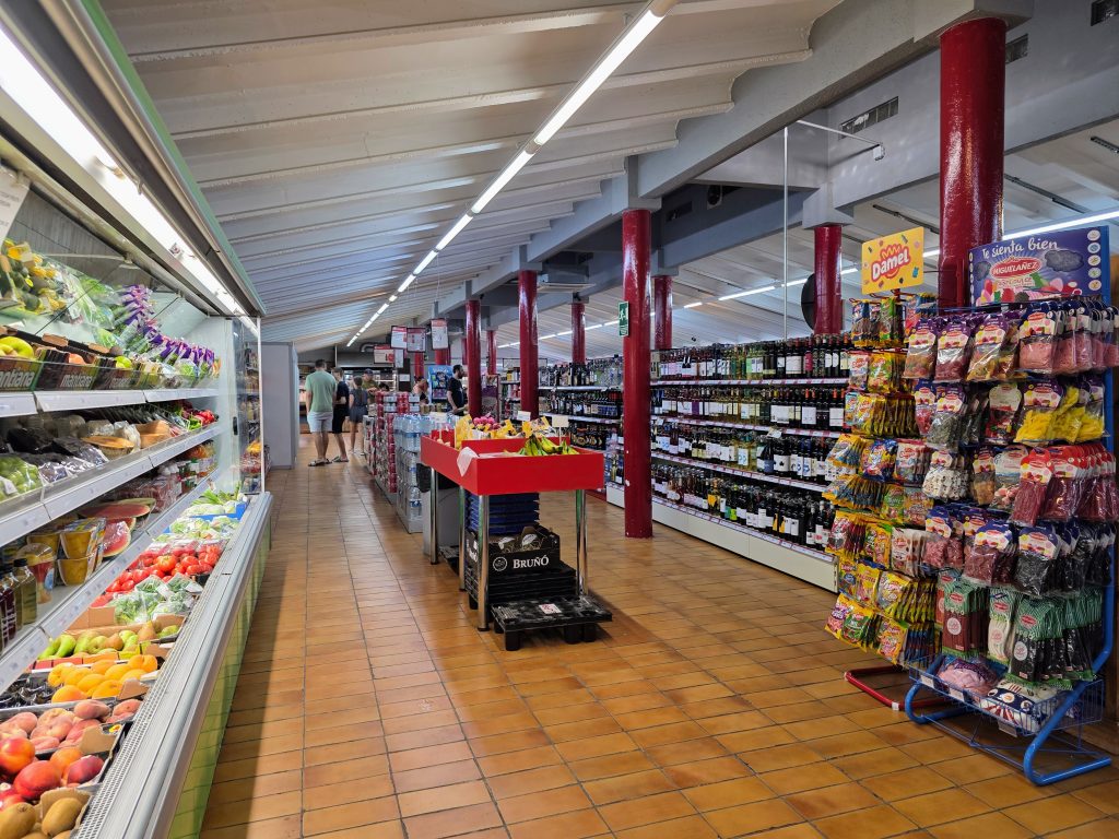 Eurocamp holiday review, Vilanova Park, Barcelona, Spain, frugal mum travel guide, photo of supermarket