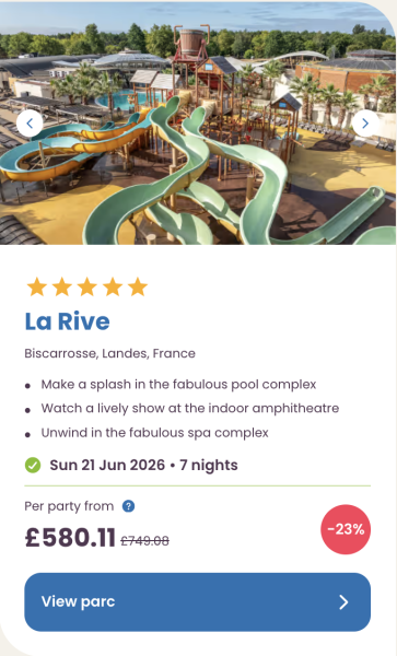 Eurocamp summer holiday sale and deals for 2026, frugal mum travel guide, la rive, france