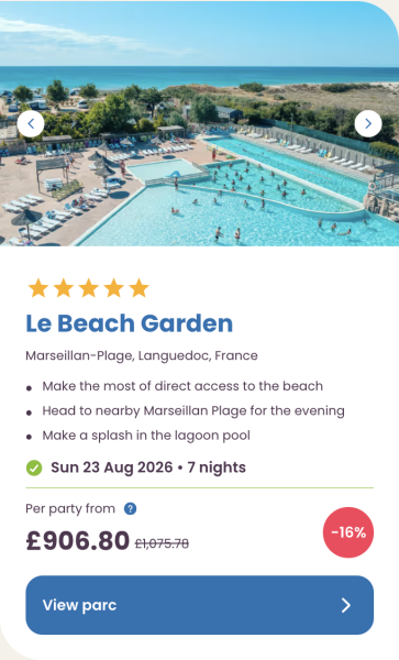 Eurocamp summer holiday sale and deals for 2026, frugal mum travel guide, le beach garden, france