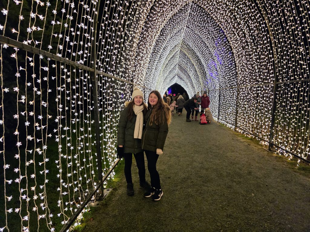 Kent with Kids, Frugal Mum Bedgebury Christmas Lights family guide & review, photo of lights