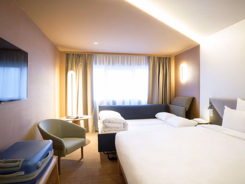 best places to stay near Disneyland Paris at Christmas, frugal mum winter travel guide, image of Novotel Marne La Vallée Collégien