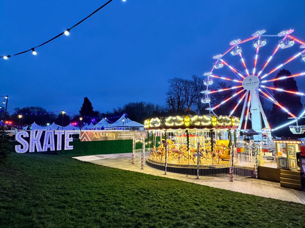 Kent with Kids, Tunbridge Wells Christmas SKATE review & guide, frugal mum, photo of rides
