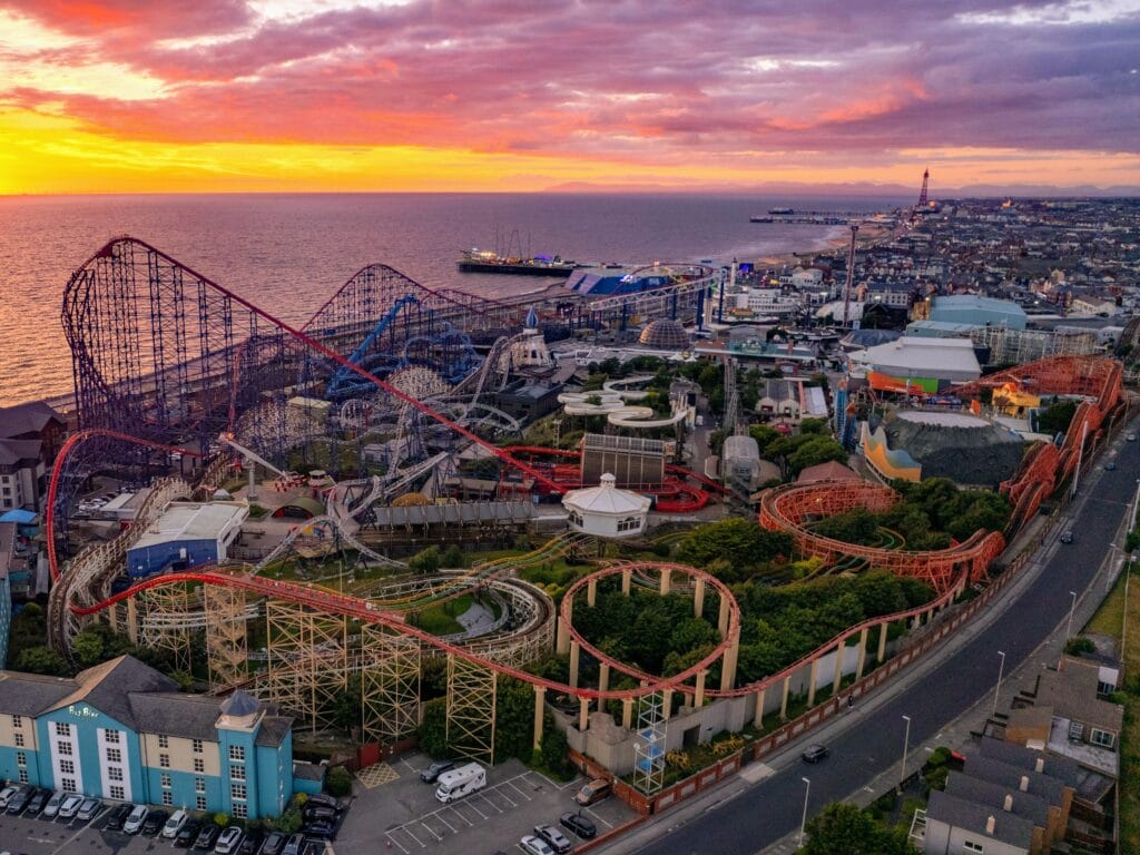 5 Best UK Theme Parks for Teenagers, frugal mum guide, photo of blackpool pleasure beach