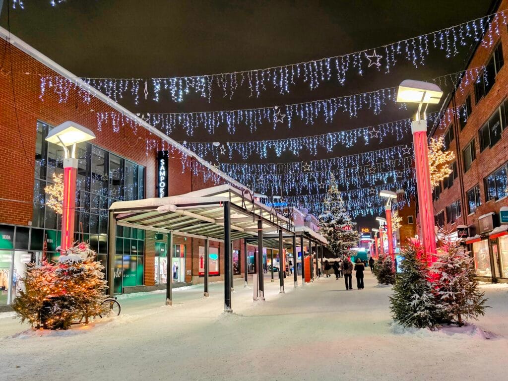 3 days in Rovaniemi with kids the perfect lapland family itinerary, frugal mum finland travel guide, photo of rovaniemi centre