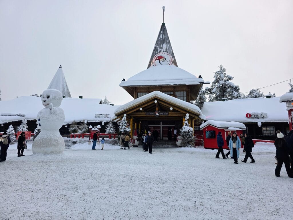 Santa Claus Village Rovaniemi frugal mum travel guide, photo of santa claus village