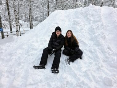 Lapland on a budget with kids save money in Rovaniemi, frugal mum travel guide