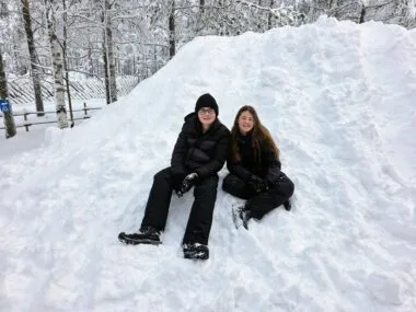 Lapland on a budget with kids save money in Rovaniemi, frugal mum travel guide