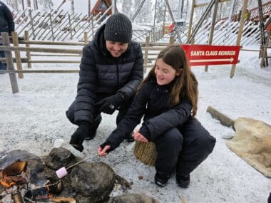 free cheap things to do in Rovaniemi with kids, frugal mum Lapland travel guide