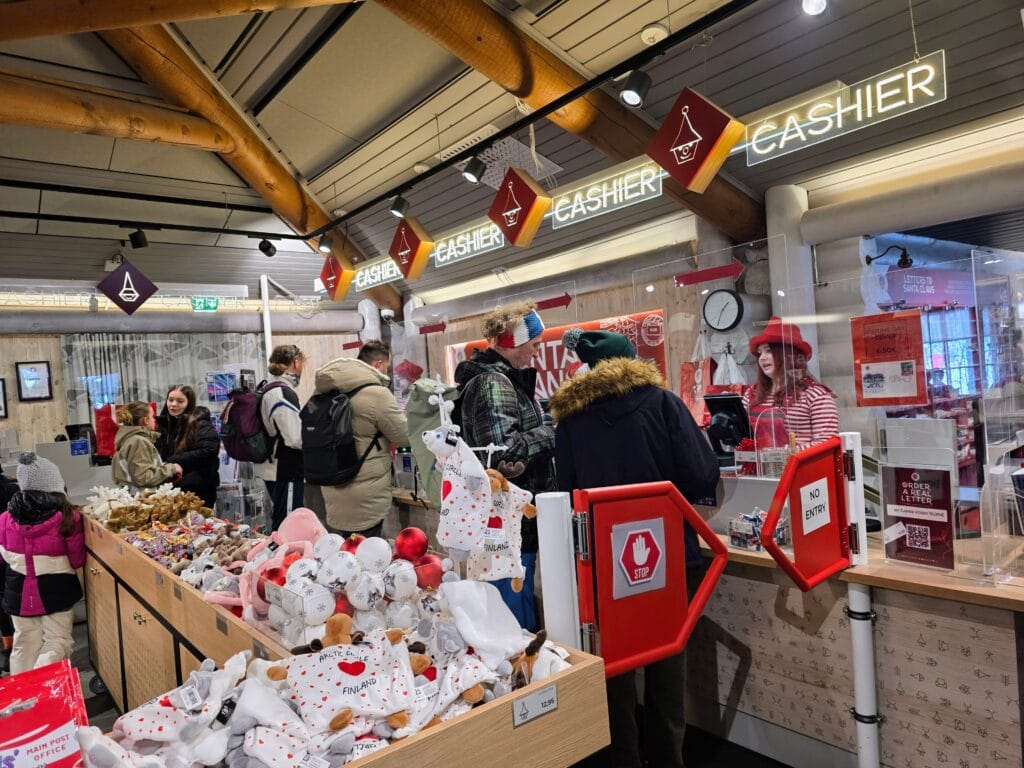 Santa Claus Village Rovaniemi frugal mum travel guide, photo of santa's post office