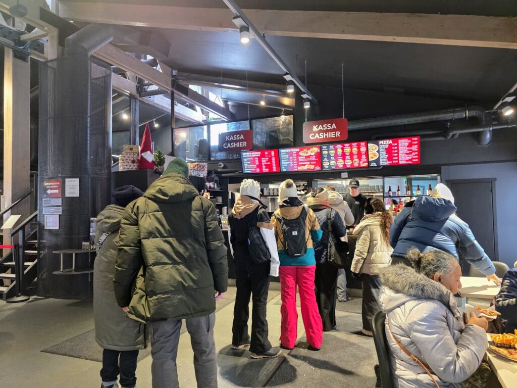 Santa Claus Village Rovaniemi frugal mum travel guide, photo of cafe